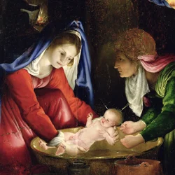 La Nativité, 1527 (détail)